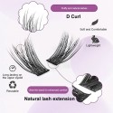 DIY Eyelash Extension Kit C Curl Individual Lash Clusters Kit 144pcs DIY Eyelash Extension Kit C Curl Individual Lash Clusters Kit 144pcs