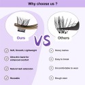 DIY Eyelash Extension Kit C Curl Individual Lash Clusters Kit 144pcs DIY Eyelash Extension Kit C Curl Individual Lash Clusters Kit 144pcs