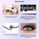 DIY Eyelash Extension Kit C Curl Individual Lash Clusters Kit 144pcs DIY Eyelash Extension Kit C Curl Individual Lash Clusters Kit 144pcs