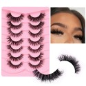 False Eyelashes Natural Look Lashes 3D Fluffy Fake Eyelashes 7 Pairs False Eyelashes Natural Look Lashes 3D Fluffy Fake Eyelashes 7 Pairs