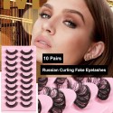 False Eyelashes Russian Strip Lashes Extension D Curl Fake Lashes False Eyelashes Russian Strip Lashes Extension D Curl Fake Lashes