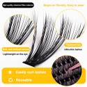 Lash Extension Kit DIY Lash Clusters 60D 80D D Curl Individual Lashes Lash Extension Kit DIY Lash Clusters 60D 80D D Curl Individual Lashes