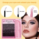 Lash Extension Kit DIY Lash Clusters 60D 80D D Curl Individual Lashes Lash Extension Kit DIY Lash Clusters 60D 80D D Curl Individual Lashes