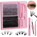 Lash Extension Kit DIY Lash Clusters 60D 80D D Curl Individual Lashes Lash Extension Kit DIY Lash Clusters 60D 80D D Curl Individual Lashes