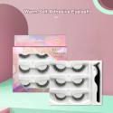 Natural Self Adhesive Lashes Wispy Reusable Fluffy False Eyelashes Natural Self Adhesive Lashes Wispy Reusable Fluffy False Eyelashes