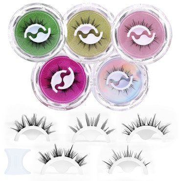 Reusable Self Adhesive Eyelashes No Glue Needed Natural False Lashes
