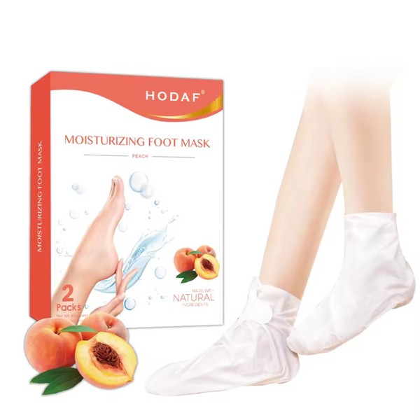 Peach Hydrating Foot Mask Moisturizing Socks Masks 2 Pairs Peach Hydrating Foot Mask Moisturizing Socks Masks 2 Pairs