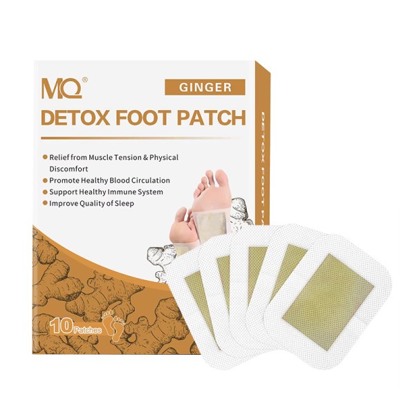 Deep Cleansing Ginger Foot Patch for Stress Relief, Better Sleep 10PCS