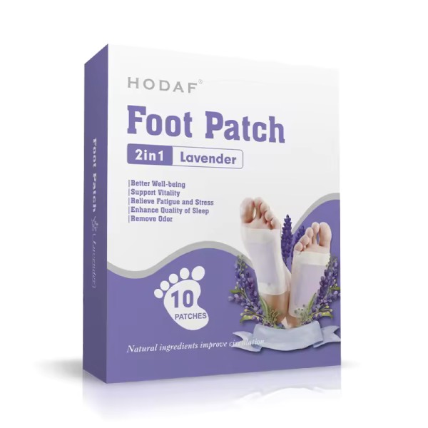 Lavender Foot Patch For Relieve Stress, Relaxation, Remove Dampness 10 Patches Lavender Foot Patch For Relieve Stress, Relaxation, Remove Dampness 10 Patches