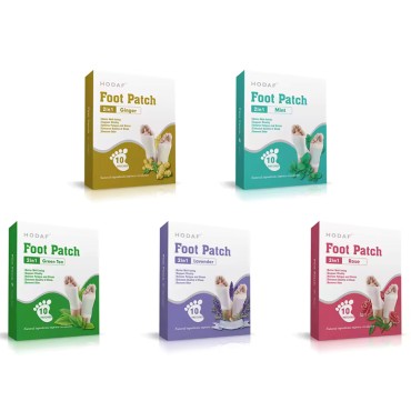 Natural Bamboo Vinegar Foot Patches For Better Sleep, Stress Relief, and Foot Care 10 Pads