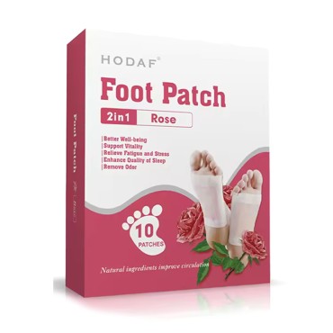 Natural Rose Foot Patch Relieve Fatigue and Stress, Enhance Quality of Sleep 10 Patches