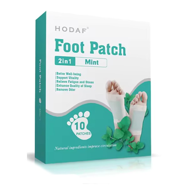 Organic Mint Foot Patch Support Vitality, Promote Blood Circulation 10 Pads Organic Mint Foot Patch Support Vitality, Promote Blood Circulation 10 Pads