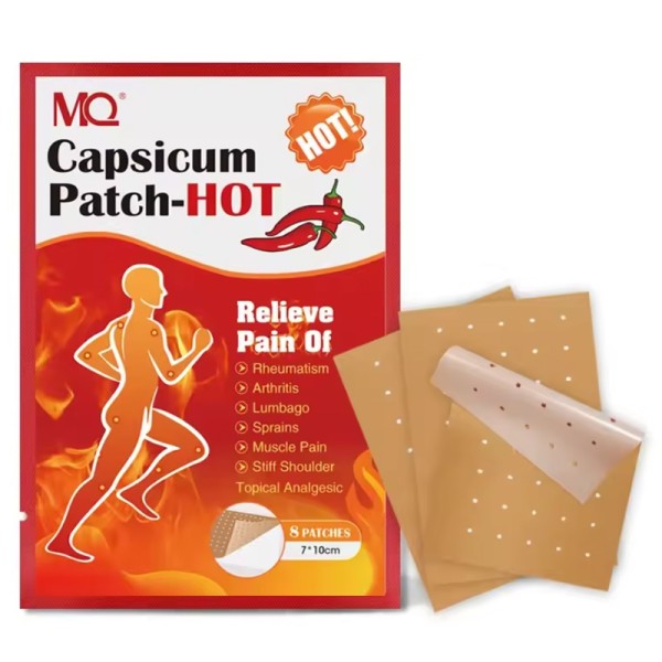 Hot Capsicum Pain Relieve Patch For Rheumatism, Arthritis, Sprains Hot Capsicum Pain Relieve Patch For Rheumatism, Arthritis, Sprains
