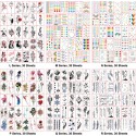 30 Sheets Long Lasting Temporary Tattoos Mixed Style Tattoos For Kids Boys Girls