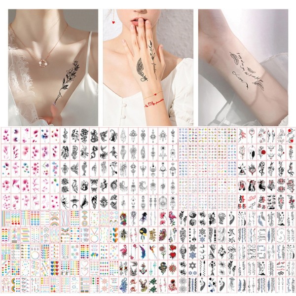 30 Sheets Long Lasting Temporary Tattoos Mixed Style Tattoos For Kids Boys Girls