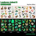 50 Sheets Luminous Tattoos for Kids Cartoon Temporary Tattoo Stickers