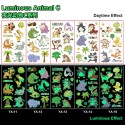 50 Sheets Luminous Tattoos for Kids Cartoon Temporary Tattoo Stickers