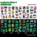 50 Sheets Luminous Tattoos for Kids Cartoon Temporary Tattoo Stickers