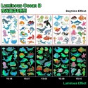 50 Sheets Luminous Tattoos for Kids Cartoon Temporary Tattoo Stickers